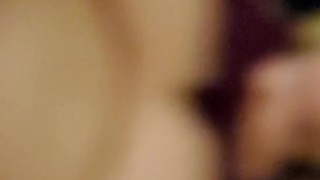 Horny BBW shows off body and gets a quick fuck