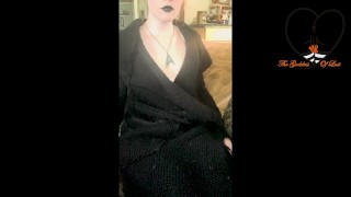 Bored Redhead Goth Fingers both holes makes herself cum - TheGoddessOfLust