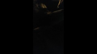 Jerked off and cumming at speed in a car