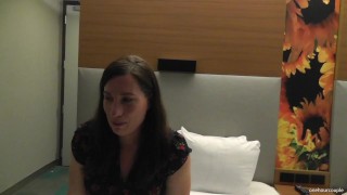 WIFE'S INTERVIEW BEFORE SHE TAKES HER FIRST BBC!