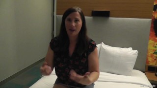 WIFE'S INTERVIEW BEFORE SHE TAKES HER FIRST BBC!