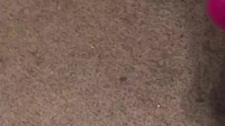 Using wife’s vibrator to blow a load while watching porn