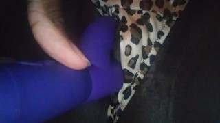 Pussy Play in crotchless panties