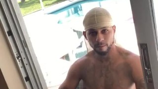Bust two fat nice loads by the pool 