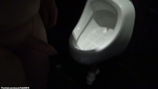 Pee 01: Quick but powerful urinal pissing, getting hard when shaking off.