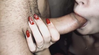 Oops, stepsister SUCKS MY COCK!  - REAL VIDEO!