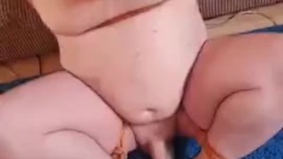 Tied Up Pup Humps a Vibrator