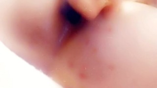 Putting anal dildo in my ass