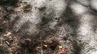 Outdoor jerking and cum on public street