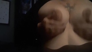 BBW tit tease