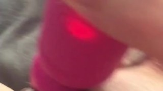 Cumming in a minute with dildo