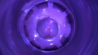 Dirty talking Daddy breeds with a huge internal popshot in a moaning, body shaking orgasm