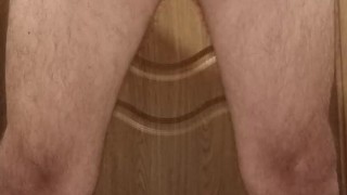 Morning pissing in the toilet ...