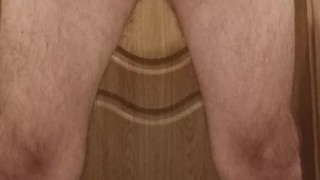 Morning pissing in the toilet ...
