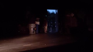 Evening Garage Piss - trans piss