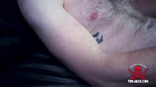 Straight guy sits on too big of a toy