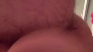 Fucking myself with my own cum
