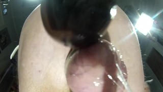 SUBMISSIVE HUSBAND-Homemade Extreme Strapon