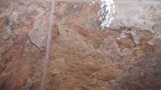 Pissing on floor 
