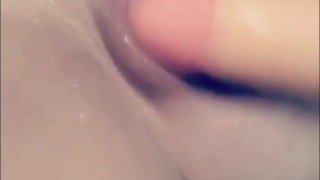 Dildo fucking my pussy til I squirt all over myself. Close up of pussy squeezing when I orgasm.