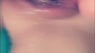 Dildo fucking my pussy til I squirt all over myself. Close up of pussy squeezing when I orgasm.