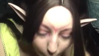 Elf blowjob