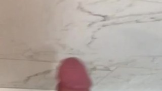 Jacking off in the shower