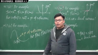 【全Pornhub最大華人微積分教學頻道】【張旭微積分】微分應用篇重點四：微分求極值法｜精選範例 4-3｜2020版