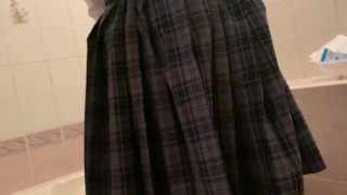 制服で水遊び schoolgirl uniform wetlook