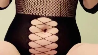 Covering my big tits with oil 