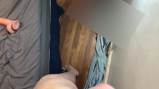 Screaming Orgasm from 8 inch dildo and buttplug
