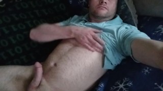 Jerking It on the living Room Couch