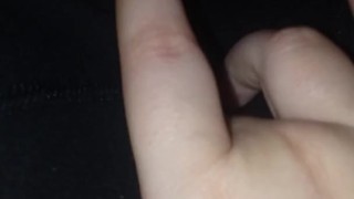 Jerking Off and Fingering Tight Ass Through Boxers