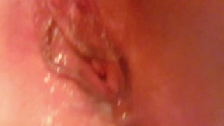 Hot Mess! Showing my fucked pussy to hubby when i get home.