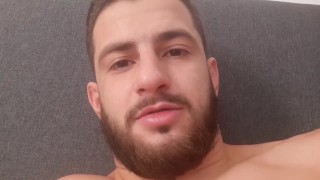 Handsome stud in bed gives you positive ASMR encouragement