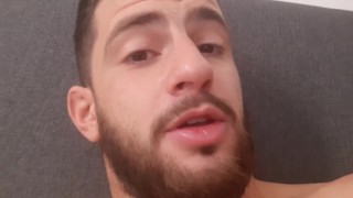 Handsome stud in bed gives you positive ASMR encouragement