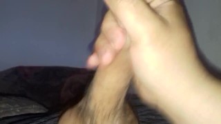my girlfriend finds me masturbating and gives me a blowjob