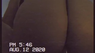 BBW College Teen Rides Dildo