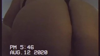BBW College Teen Rides Dildo