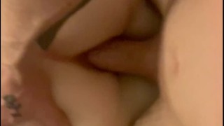 Taking a huge cock in the ass