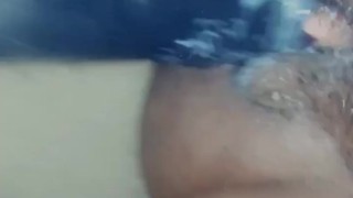 SEXY BBW WITH THE WAP FUCKING HER BBC DILDO