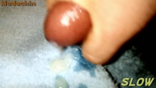 Lotion masturbation PREMATURE EJACULATION! with countdown timer