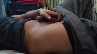 Gay horny doing hand job in a room/ gay asian
