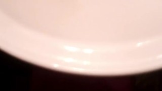 Guy jerks off and cums in the bathroom