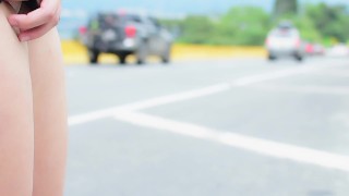 exhibicionismo en carretera