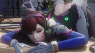 Dva getting fucked by Genji Overwatch Doggystyle