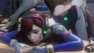 Dva getting fucked by Genji Overwatch Doggystyle