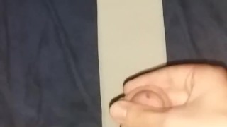 Quick cum in my nike joggers 