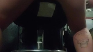 White trash pig fucks beer bottle 