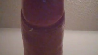 Big dildo magic wand bbw shaved pussy cums